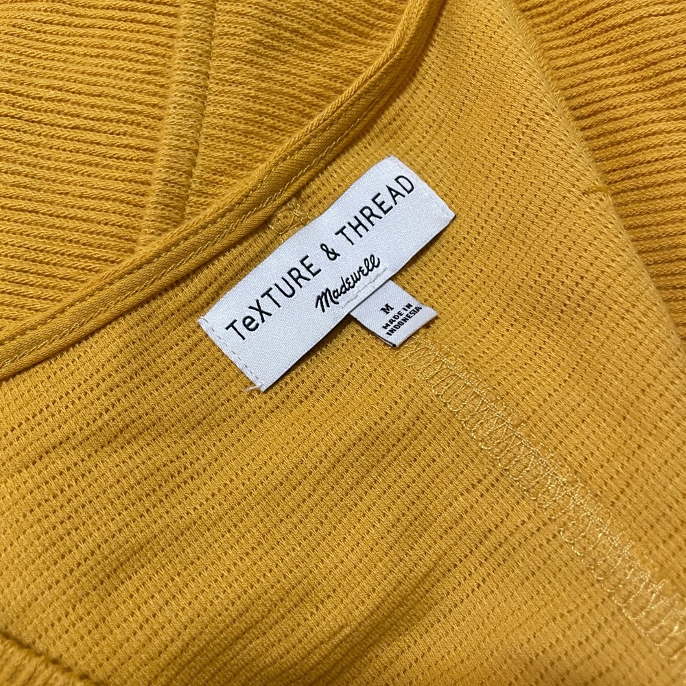 Madewell Texture & Thread Button-Front Tank Dress - Picture 5 of 5